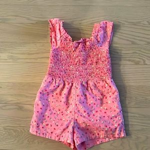 Baby Gap size 4t pink floral romper